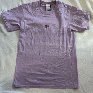 Purple Short Sleeve Crew Neck Tee
